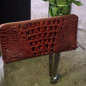 Brahmin travel wallet Melbourne Pecan